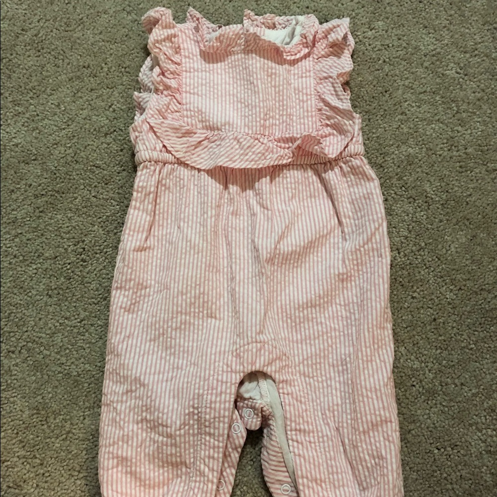Janie & Jack Seersucker Romper
